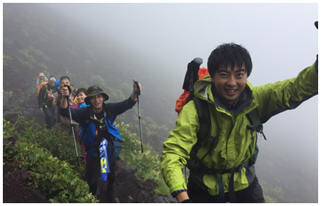 登山開始写真1