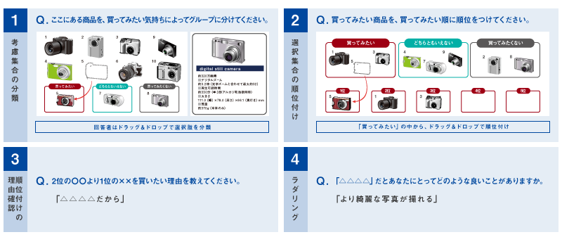 Web調査画面の設問イメージ